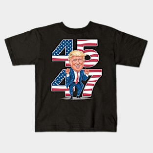45 47 DONALD TRUMP DANCE Kids T-Shirt